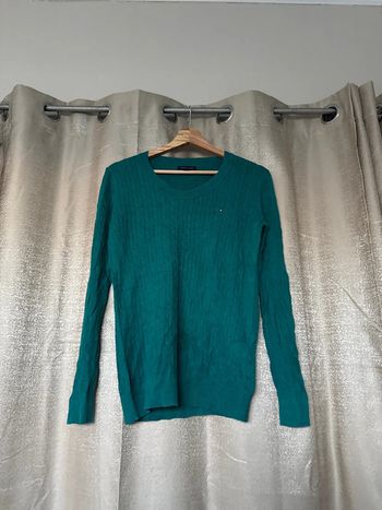 Pull col rond Tommy Hilfiger femme – Taille S – Vert sapin