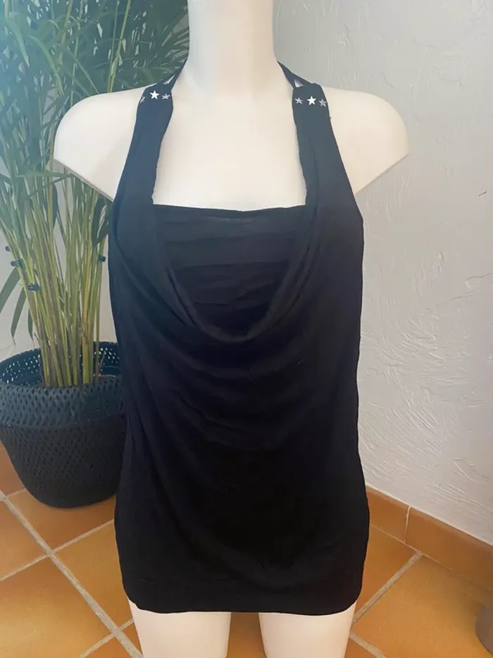 Tee shirt noir dos nu
