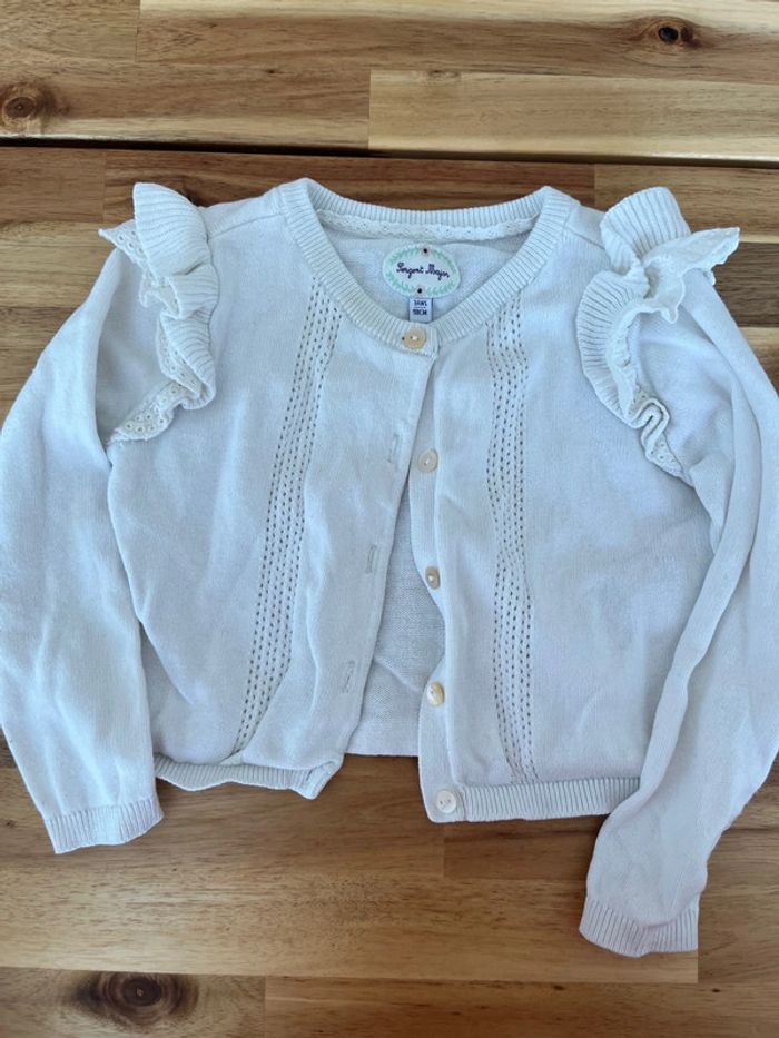 Gilet blanc sergent major - 3 ans