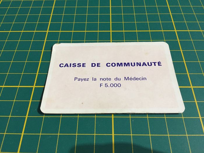 Payez la note carte caisse de communauté pièce détachée Monopoly Miro Parker company #A63