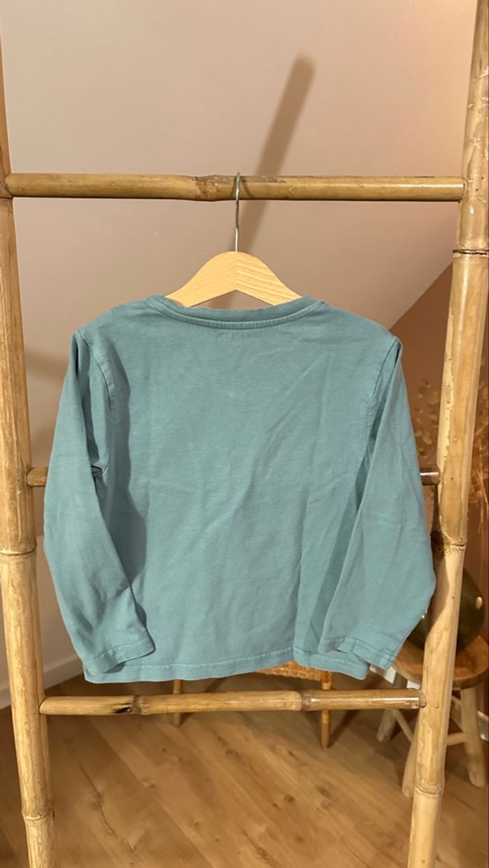 💜 Teeshirt vert motif hiver orchestra 6 ans 💜 - photo numéro 6