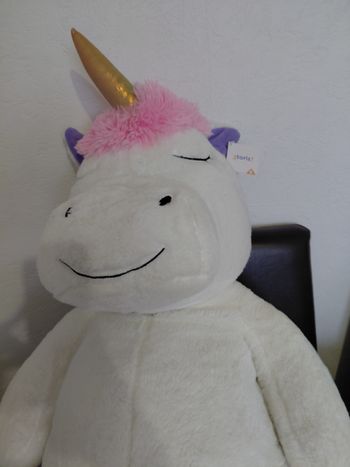 Peluche geante licorne 1mtre