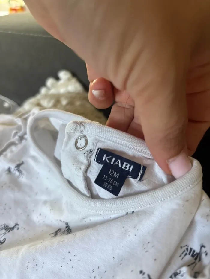 Pyjama 2 pièces 12 mois kiabi unisexe - photo numéro 2