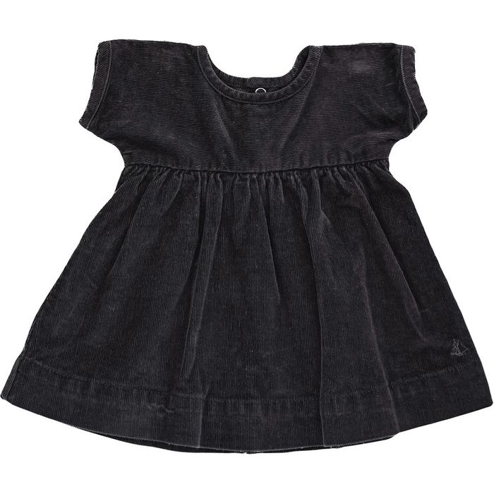 Robe à manches courtes 3 mois en velours côtelé Petit Bateau