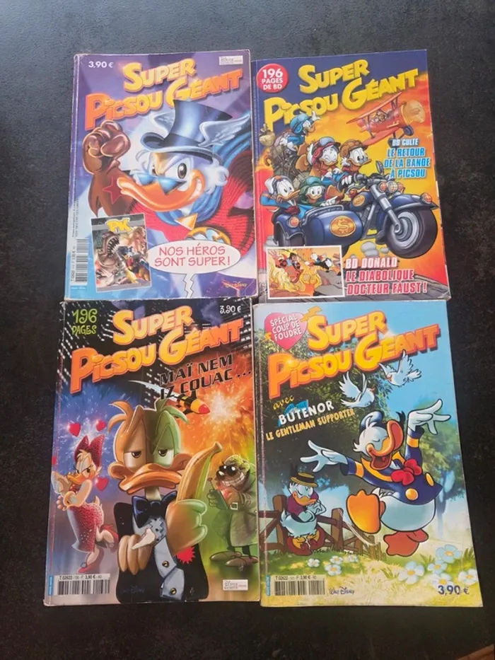 4 livres super picsou numéro 114, 121, 130, 168
