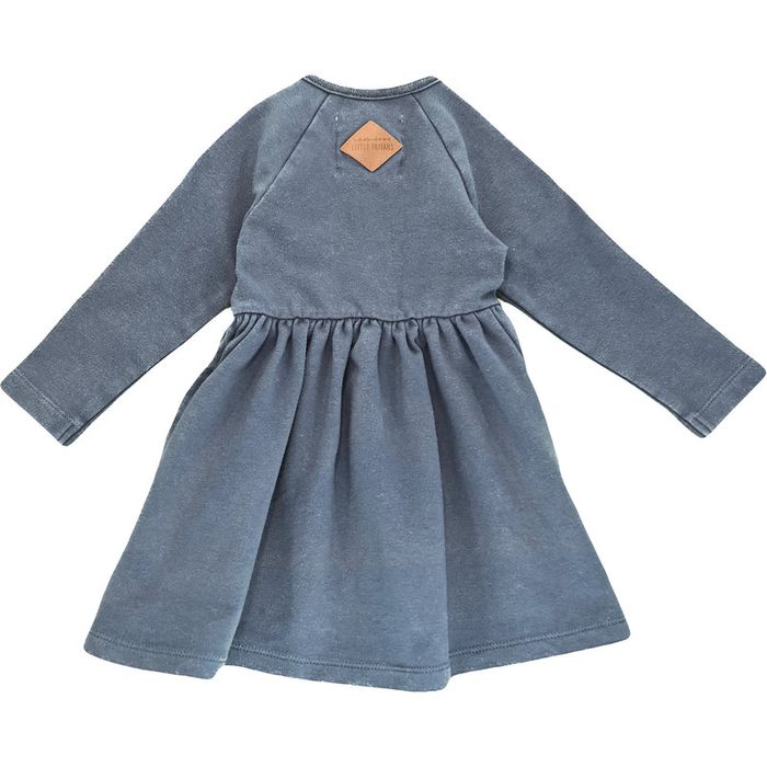 Robe à manches longues 12 mois en coton et élasthanne Little Indians - photo numéro 2