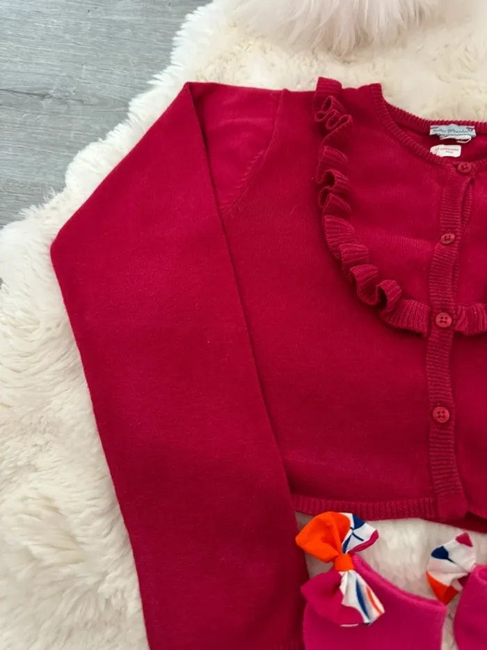 Gilet rose avec chaussettes - photo numéro 3