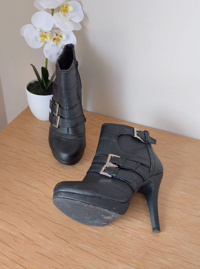💋 Bottines - Noir - Ladies Style - P36 💋