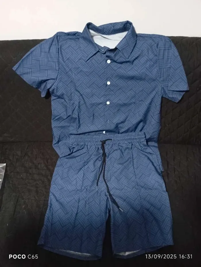 Ensemble chemise et short taille S homme neuf