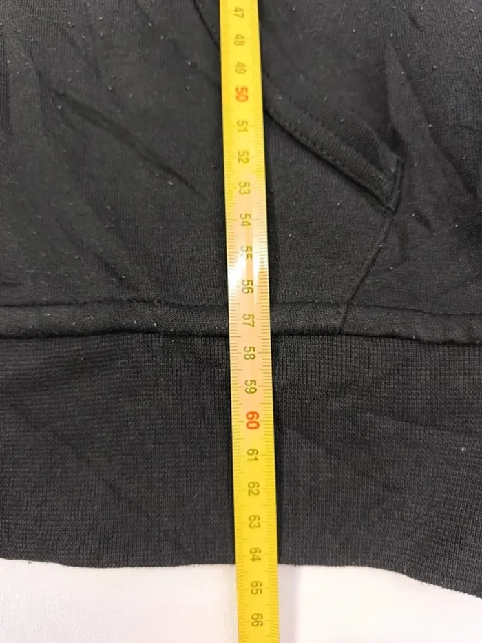 Sweat capuche homme Ralph Lauren taille S zippé noir logo blanc excellent état - bouloches - photo numéro 9