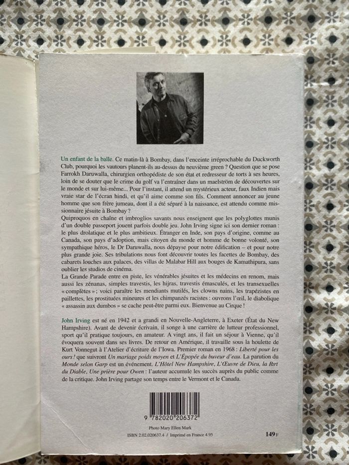 Un enfant de la balle de John Irving - photo numéro 2