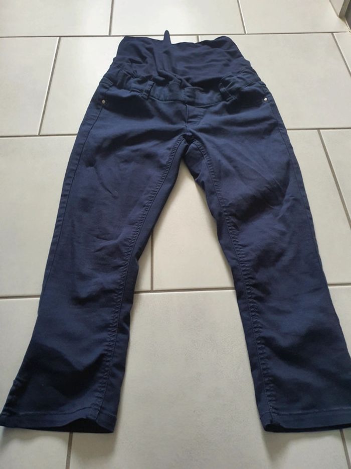 Pantalon de grossesse bleu/violet t 36