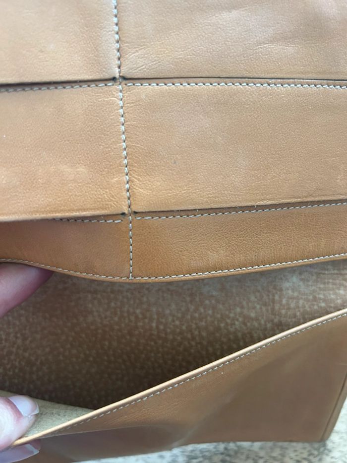 Portefeuille carven en cuir vintage - photo numéro 5