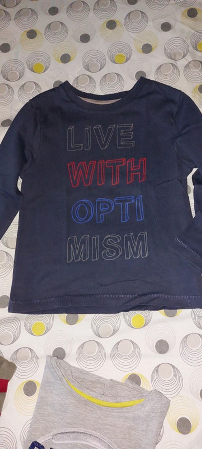 Lot t-shirt manches longues 3ans - photo numéro 3