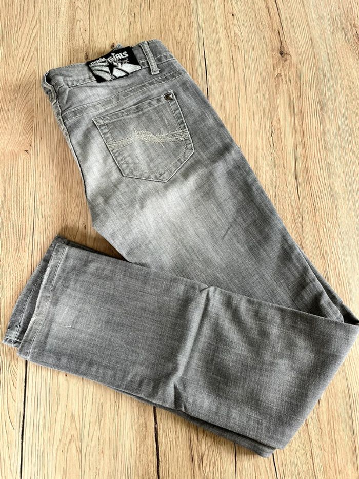 jeans gris zara taille 12 ans