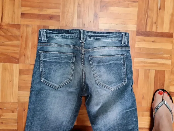 Jean droit taille basse Zara T36 - photo numéro 6