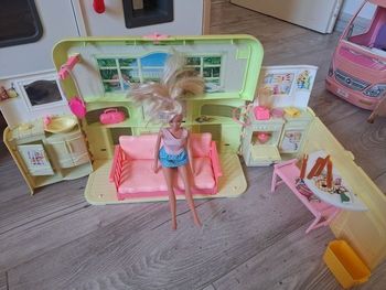 Maison depliante radio barbie vintage 1999