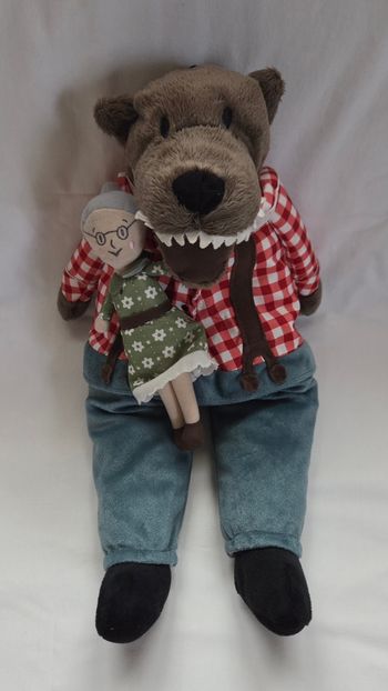 Peluche Loup et grand mère Lufsig - Petit chaperon rouge - 47 cm - Ikea