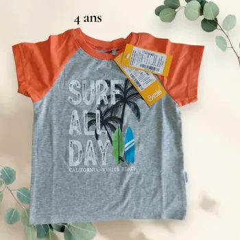 T-shirt garçon T.4ans neuf avec étiquette