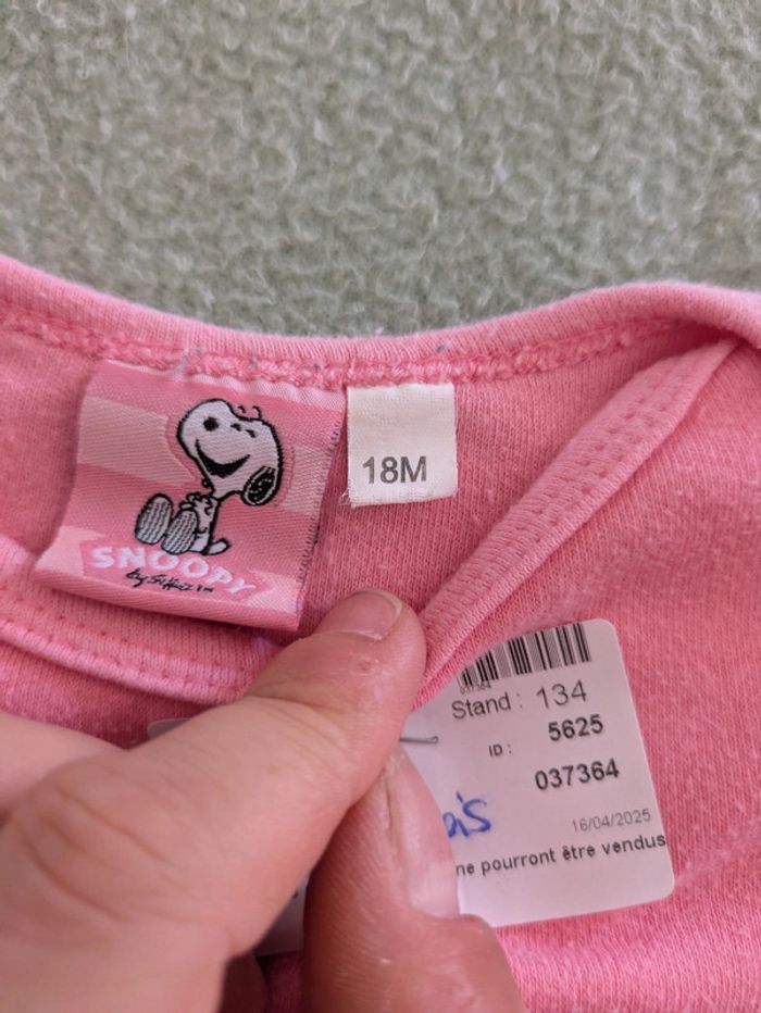 Body manches longues rose 18 mois - photo numéro 3
