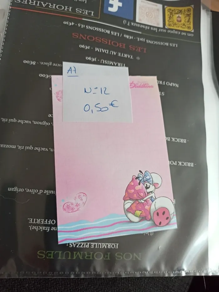 Feuille Diddl A7 12 0,50€