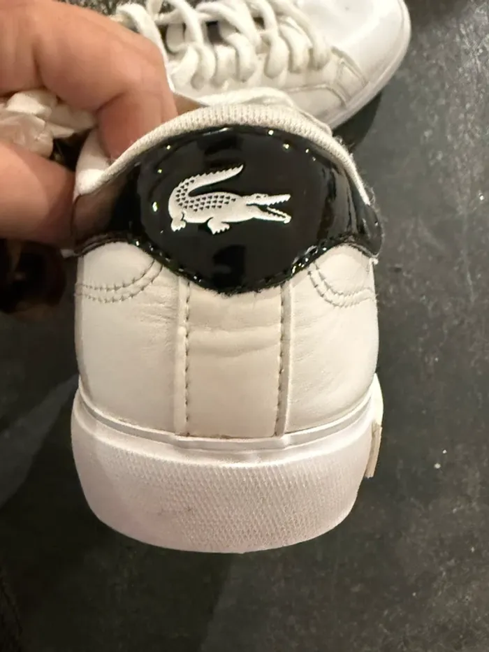 basket Lacoste blanche - photo numéro 4