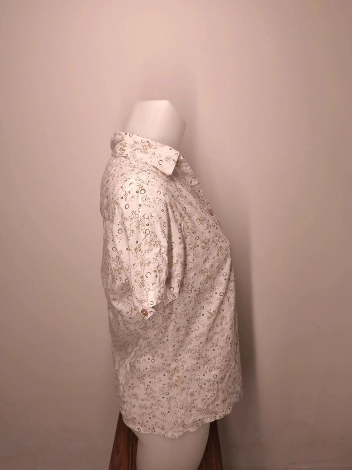 Chemise TBS Femme Taille 40 Blanc motifs - photo numéro 4