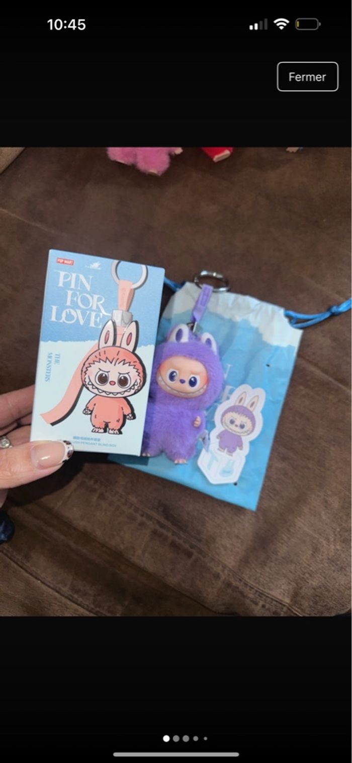 Labubu Pin For Love T The Monsters Pop Mart Neuve authentique