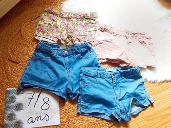 Lot shorts jeans 7/8ans