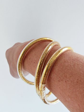 Lot de jonc doré pailleté taille S