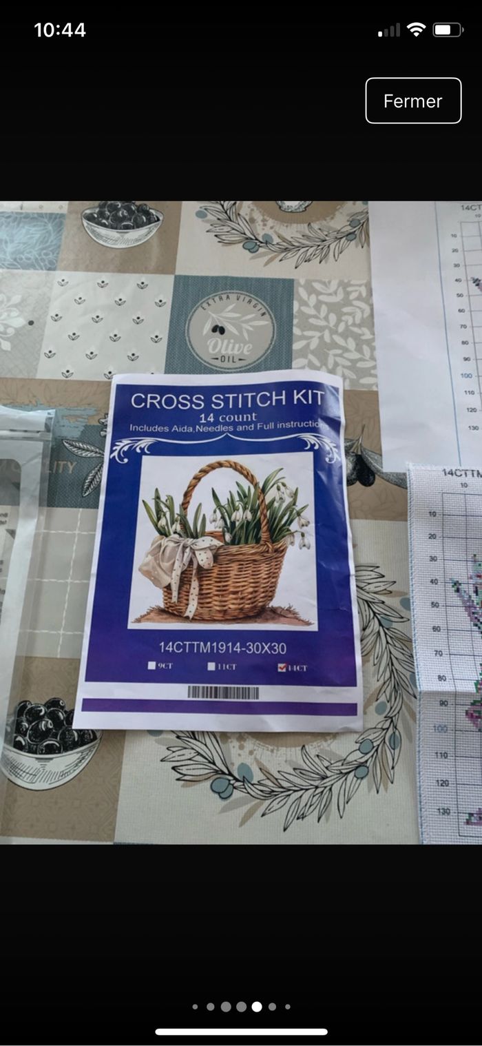Kit complet de broderie au point de croix - Neuf - photo numéro 7