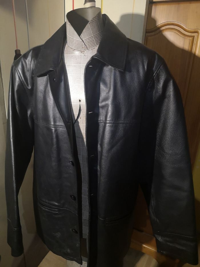 Veste cuir casual men