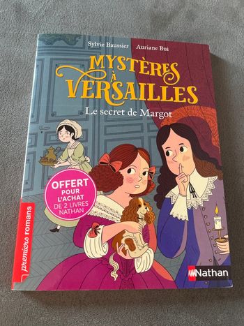 Livre mystères à Versailles premiers romans Nathan
