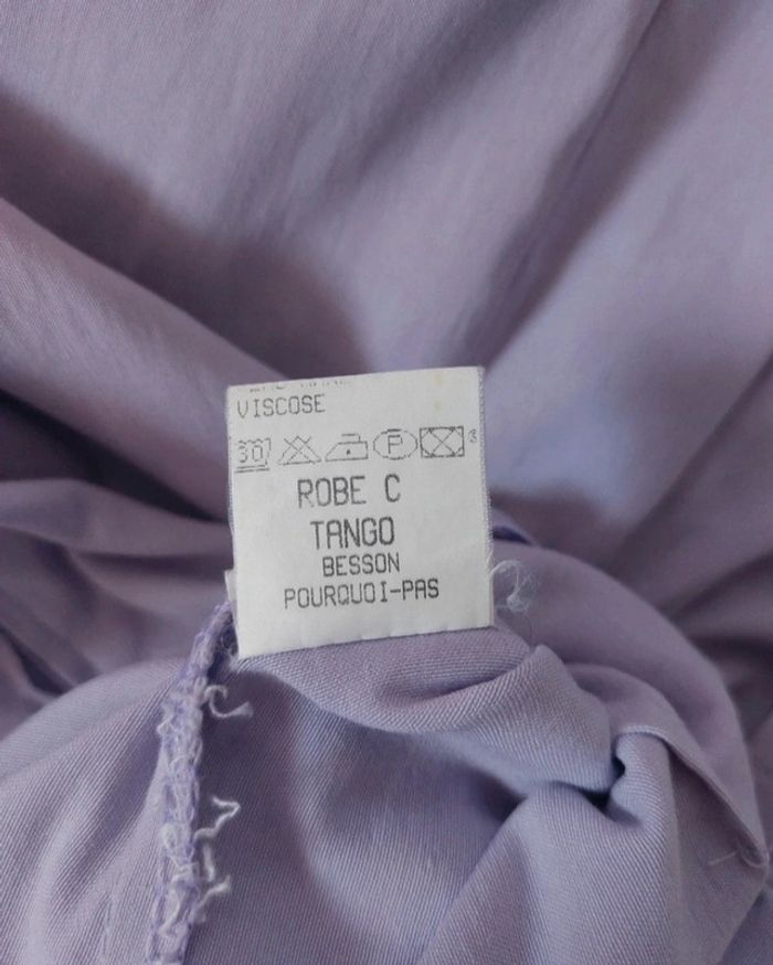 Robe lila col chemise décolleté dos nu taille 40 - photo numéro 6
