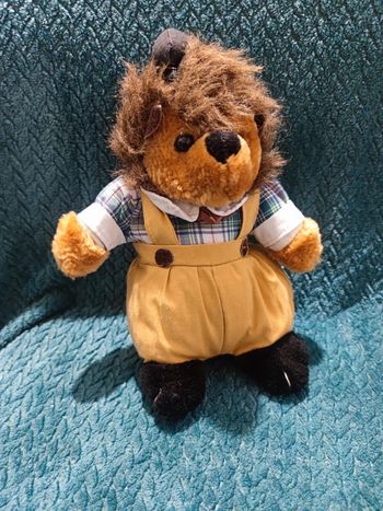 🌺 Peluche Hérisson en salopette