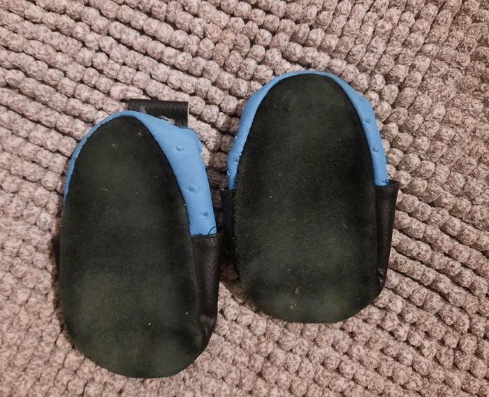 Chaussons 100% cuir souple taille 12 cm tigrou - photo numéro 2