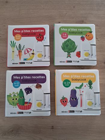 Lot de 4 livres recettes bébé babycook