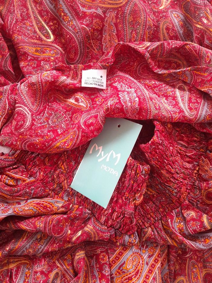 Ensemble jupe cache cœur bohème Mym Moda taille unique neuf avec étiquette - photo numéro 3
