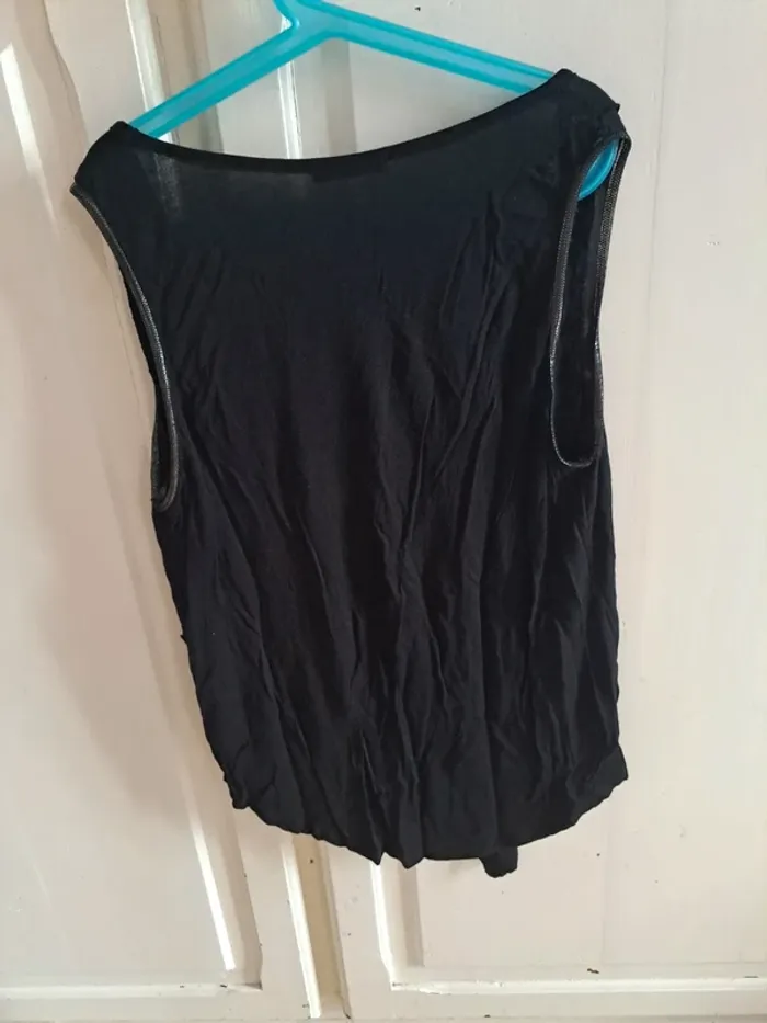 Débardeur noir asymétrique taille 2 bréal - photo numéro 6