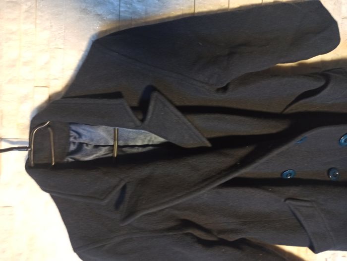 Caban Manteau Manches 3/4 Fedora Bleu Femme Taille 40 - photo numéro 2