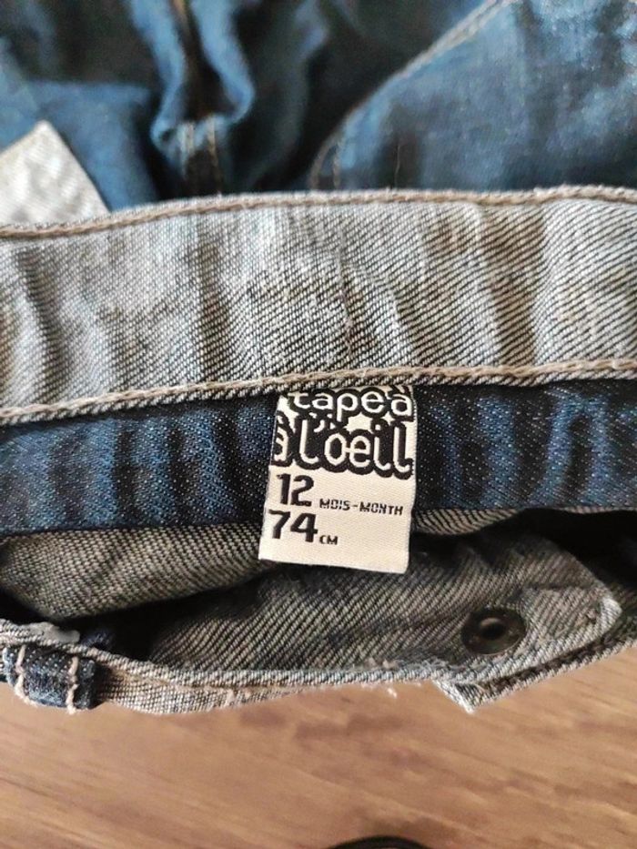 Pantalon jean bleu gris tape à l'oeil - photo numéro 4