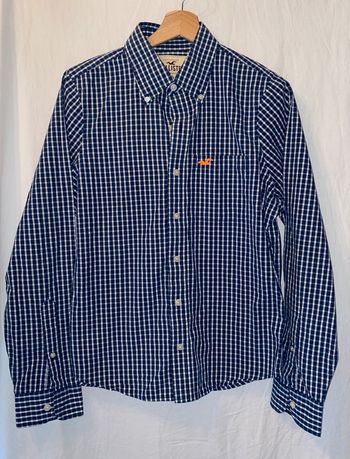 chemise carreaux bleu Hollister taille S