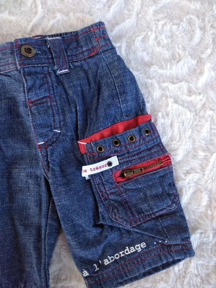 Pantalon doublé Garçon 3 mois "Le trésor, A l'abordage"100% coton - photo numéro 4