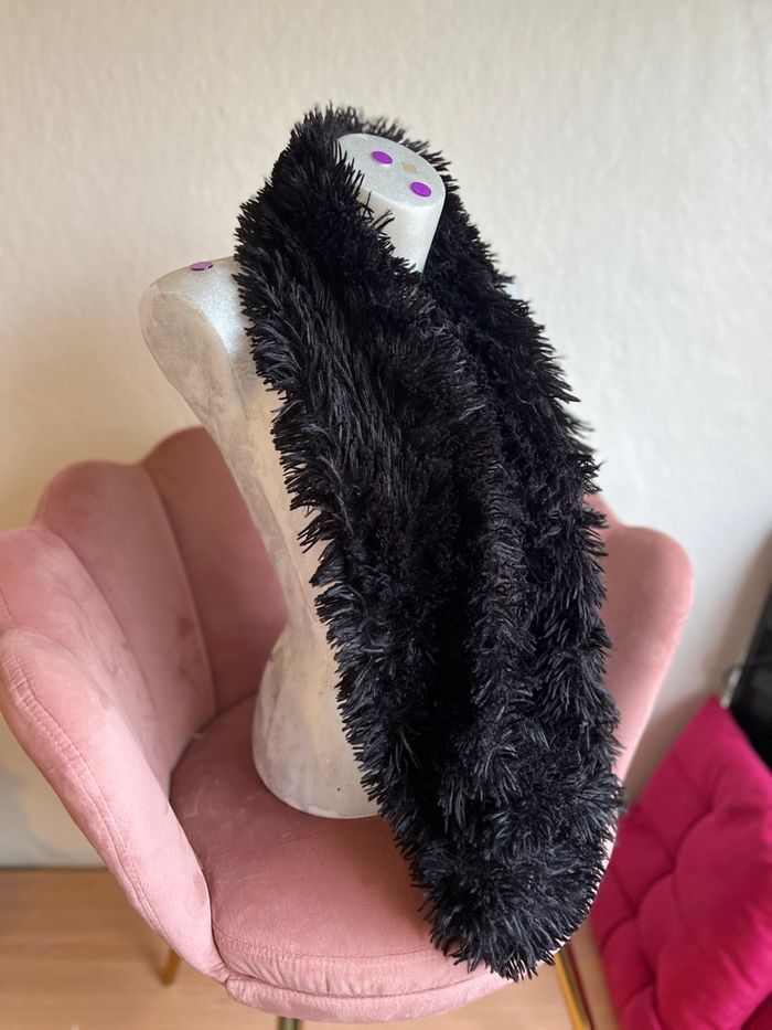 Snood / Écharpe Tube Noire Douce & Moelleuse – Comme Neuve ❄️ - photo numéro 7