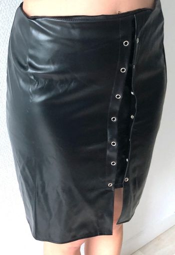 Jupe skai noir taille 38/40