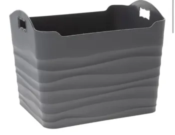 Panier de rangement EMHOUSE – effet vagues en relief 19 x 15 x 14 cm Neuf