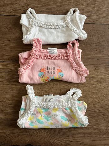 Lot de 3 bodies - 6 mois