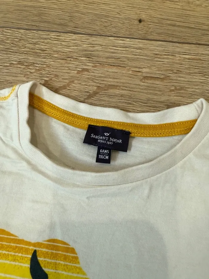 Tee-shirt Dinosaure 🦖 garçon - Sergent major taille 6 ans - photo numéro 3