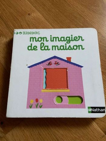 Livre enfant kididoc imagier de la maison à manipuler