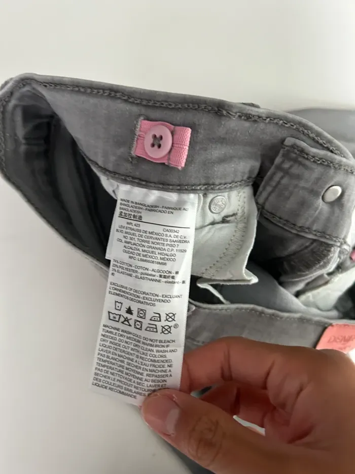 Jean Levi's Denizen Fille Gris | Jegging | Taille 16 Ans | Très Bon État LF099 - photo numéro 6